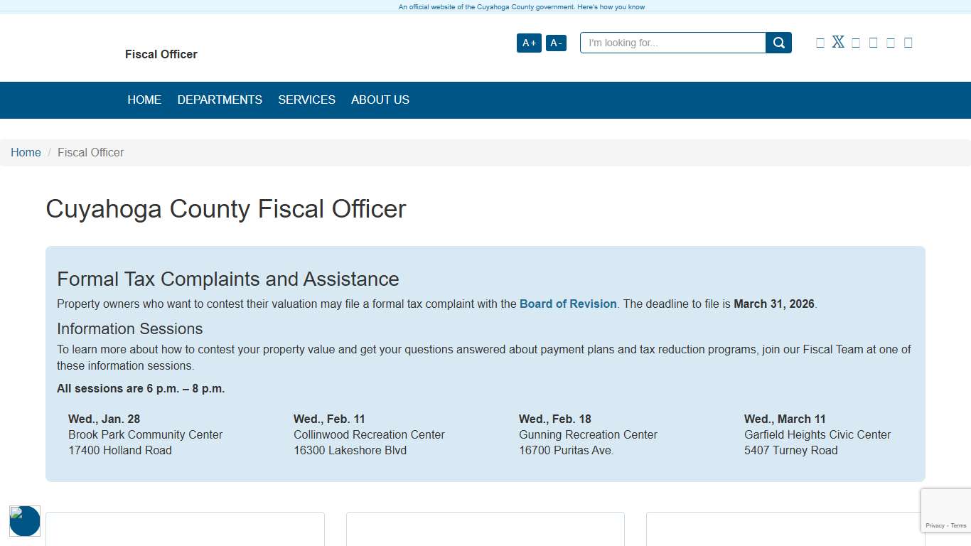 Cuyahoga County Fiscal Officer
